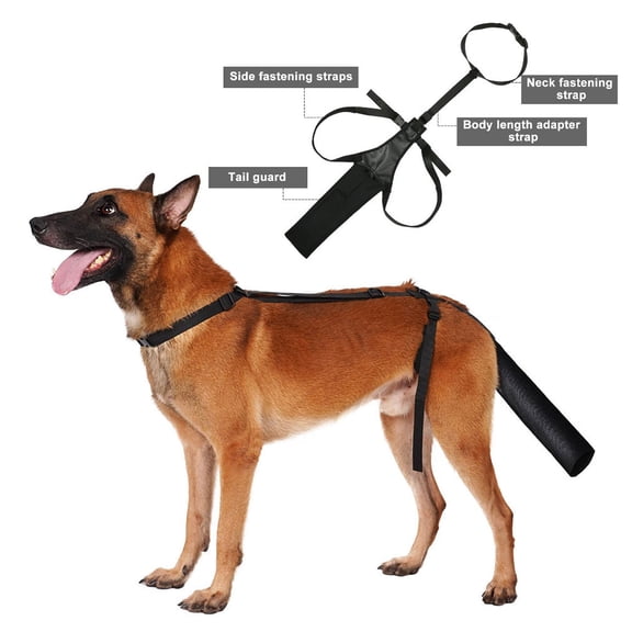 Dog Tail Protector, Dog Tail Cover for Wounds, Adjustable Recovery Sleeve for Medium Large Dogs, Prevents Licking Wounds with Breathable Design