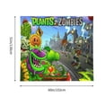 thumbnail image 6 of Plants Vs Zombies Wall Tapestry Cartoon Poster Wall Hanging Tapestry for College Dorm Living Room Bedroom Decoration 59x59 Inch, 6 of 8