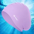 thumbnail image 2 of Sombrero de natación de silicona para el pelo largo Sombrero de natación Púrpura Sunnimix Equipo de natación, 2 of 7