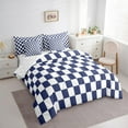 thumbnail image 3 of Castle Fairy Minimalist Buffalo Bedding Comforter Set 7-Piece for Female Men Adults,Geometric Plaid Grid King Bedding Sets,Mid Century Ultra Soft Bed Sheets,Super Cozy Room Decor,Reversible, 3 of 8