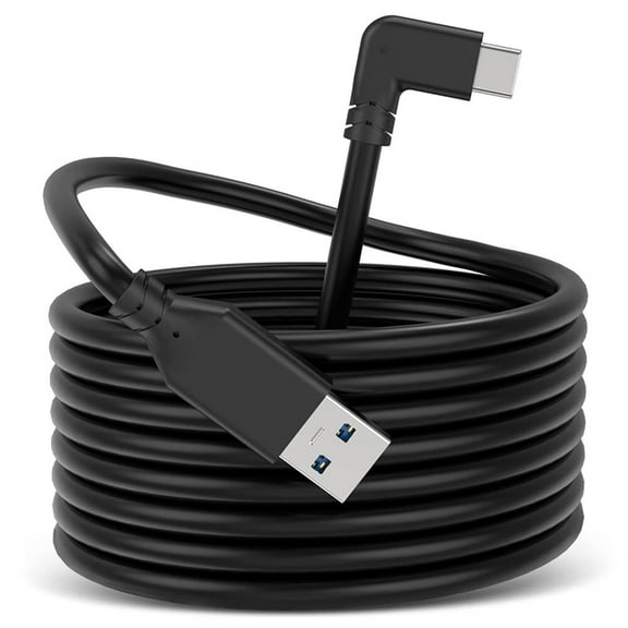 16FT Link VR Cable Compatible with Quest2/Quest Pro/Pico 4 Accessories and PC/Steam VR,High Speed PC Data Transfer,USB 3.0 to USB C Cable for VR Headset and Gaming PC.(5 Meters)
