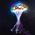 thumbnail image 5 of Flmtop LED Flashing Light Butterfly Hair Clip Braid Optical Fiber Hairpin Party Decor, 5 of 8
