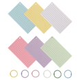 thumbnail image 3 of 1 Set Index Cards with Rings Study Flash Cards Single Hole Punched Flashcards Studying Note Card, 3 of 3
