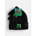 thumbnail image 2 of Minecraft Boys Ribbed Knit Beanie and Gloves Set, 2 Piece, One Size, 2 of 4