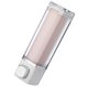thumbnail image 3 of Dispensador de jabón líquido de pared de plástico, rellenable (blanco, color de revestimiento aleatorio)., 3 of 6