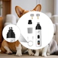 thumbnail image 1 of Cortauñas para mascotas, pulidor de uñas de los pies, 2 velocidades, potente, profesional, con 3 muelas abrasivas, recargable por USB, lima para uñas, 1 of 8