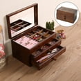 thumbnail image 6 of Jewelry Collection Storage Box Earrings Necklaces Organizer Container, 6 of 7