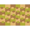 thumbnail image 1 of Ahgly Company Indoor Rectangle Patterned Golden Brown Yellow Area Rugs, 2' x 4', 1 of 6