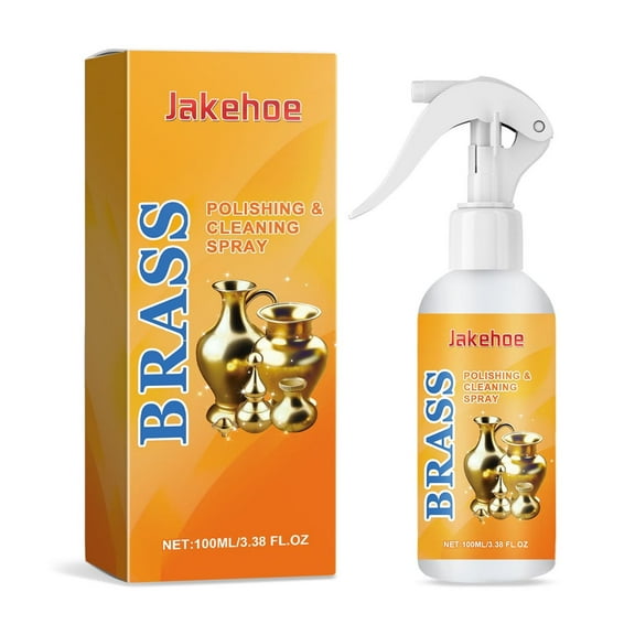 Brass Polish Spray For Instant Cleaning And Tarnish Removal, Non Toxic Formula For Copper Bronze And Metal Surfaces, 100Ml Brass Care And Maintenance Spray