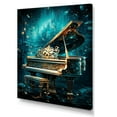 thumbnail image 2 of Designart "Surreal Sonata On The Blue Piano" Music Canvas Prints, 2 of 7