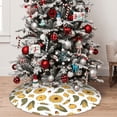 thumbnail image 5 of Sikiie Cartoon Corn Pumpkin Sunflower 30-48 inches {designName} Print Christmas Tree Skirt Snowman Xmas Tree Skirt with Edge Christmas Decorations for Holiday Party-36", 5 of 7