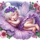 thumbnail image 5 of Pintura de diamante 5D DIY Kit de taladro de forma especial parcial Hada de las flores 30x30cm, 5 of 8