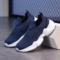 thumbnail image 3 of Djtdsds Kids Solid Color Knit Slip-On Sneakers Breathable Lightweight Casual Running Shoes Size:12.5-13 Years, 3 of 6