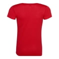 thumbnail image 2 of Just Cool- Camiseta de deporte lisa para chica/mujer (Rojo Fuego), 2 of 2