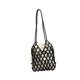 thumbnail image 3 of Bolso bandolera de cuentas, ligero, moderno y portátil, ideal para vacaciones. Bolso tote único, tejido a mano. Negro, 3 of 9