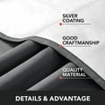 thumbnail image 4 of Deconovo Blackout Curtains with Silver Coating Back for Bedroom 52x95 inch Dark Gray 2 Panels, 4 of 7