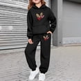 thumbnail image 5 of Toddler Girls Valentine'S Day Hoodie Jogger With Leopard Heart Print Two Piece Outfit Kids Sets Clothes, 5 of 6