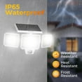 thumbnail image 5 of Solar Motion Sensor Light Outside for House,for Garage Balcony Garden Patio Yard with 3 Modes,Adjustable Lighting Heads,White 1 Pack, 5 of 9