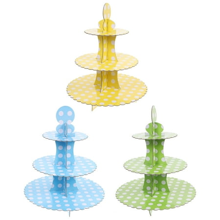 

NUOLUX 3pcs Disposable Cake Stand Disposable Dessert Stand Cake Display Stand