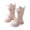 Pink#kids shoe boot, variant on Cow Girl Boots Girls Preppy Mid Calf Lace Up Riding Boots Cute Pearl Bow PU Leather Side Zipper Punk Goth Boot Beige,7.5-8 Years