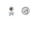 thumbnail image 3 of Delight Jewelry Silver-tone 3-D Textured Bow - Two-tone Daisy Flower Post Earrings, 3 of 4