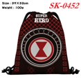 thumbnail image 1 of Marvel Deadpool Capitán América Thor Superman Bolsa De Lona De Dibujos Animados Para Hombres Y Mujeres Con Cordón Bolsillo Compras De Color Para Estudiantes huangjie unisex, 1 of 2