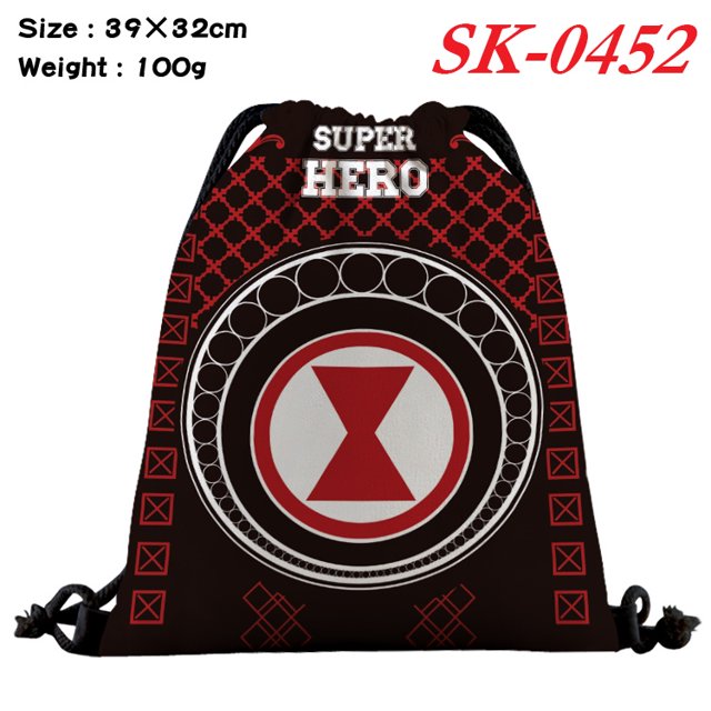 Marvel Deadpool Capitán América Thor Superman Bolsa De Lona De Dibujos Animados Para Hombres Y Mujeres Con Cordón Bolsillo Compras De Color Para Estudiantes huangjie unisex