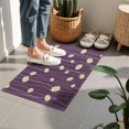 thumbnail image 4 of Purple Daisy Flower Wavy Lines Pattern Door Rugs,Washable Non Slip Door Mats Indoor,Decorative Door Mats,Entry Mat Indoor for Entrance,Bedroom,Kitchen,Bathroom,16"x24", 4 of 6