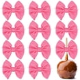 thumbnail image 1 of Lazos de satén AIMUDI, color rosa intenso, 24 unidades, para manualidades, 1 of 6