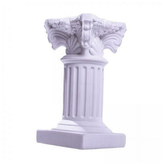 veasfak 2-6pack Miniature Roman Pillar Pedestal Stand Statue Greek Column for Scenery 6 Pcs