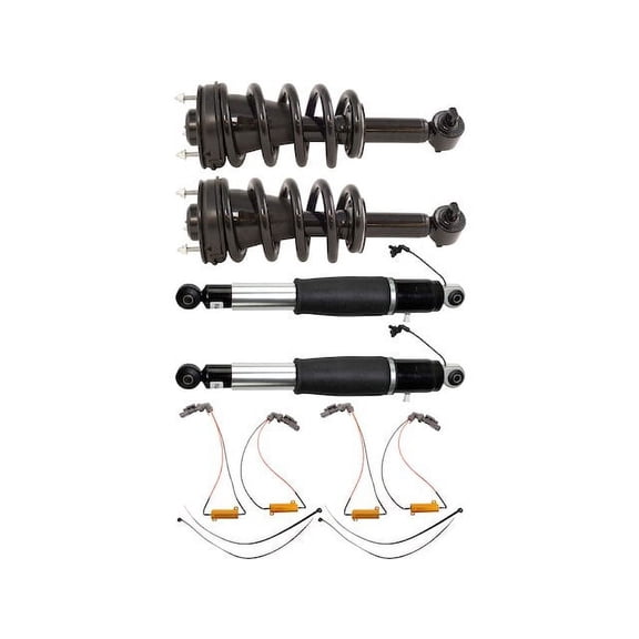 Front and Rear Shock Absorber Conversion Kit - Compatible with 2015 - 2020 Chevy Tahoe 2016 2017 2018 2019