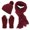 Red, variant on Swanpen 3 Pieces Womens Winter Beanie Hat Scarf Gloves Set Warm Lined Cap Long Neck Scarf Touchscreen Gloves Set for Winter Gift