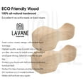 thumbnail image 3 of 4 Inch / 10 cm Wooden Furniture Legs, LAVANE Set of 4 European Style Solid Wood Carved Unfinished Replacement Feet for DIY Cabinet Sofa Couch Ottoman TV Stand Wardrobe Dresser Loveseat, 3 of 7