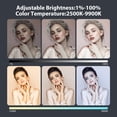 thumbnail image 2 of ENEGON 4000mAh Rechargeable Mountable Bicolor LED Video Light with Mini Panel for Professional DSLR Cameras | Photo Video Lighting Long Battery Life | Fits, 2 of 7
