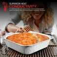 thumbnail image 4 of Aluminum Pans 8x8 Disposable Foil Pans (20 Pack) - 8 Inch Square Pans - Tin Foil Pans Great for Cooking, Heating, Storing, Prepping Food, 4 of 7