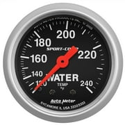 AUTO METER 3332 2IN WATER TEMP, 120-240F MECH, SPORT-COMP