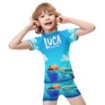 thumbnail image 4 of Luca Boys Two Piece Rash Guard Swimsuits Kids Short Sleeve Swimwear Sets Bathing Suit, 4 of 7