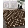 thumbnail image 3 of Ahgly Company Machine Washable Indoor Rectangle Transitional Black Brown Area Rugs, 7' x 9', 3 of 7