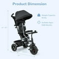 thumbnail image 2 of INFANS Tricycle pour Enfants, Tricycle 6 en 1 pour Bébé Vélo pour Tout-Petit avec Siège Réversible, Poignée Poussoir Ajustable, Direction Contrôlable, Auvent Amovible, Harnais de Sécurité, Ceinture, Rangement, 9-60 Mois, 2 of 9