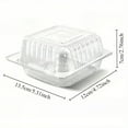 thumbnail image 3 of Transparent Plastic Cake Box with Flip Cover Plastic Cake Container Wedding Party Decoration Dessert Storage Box, 3 of 7