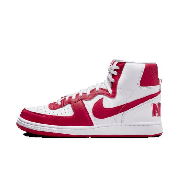 Nike Terminator High Men's Shoes, White/University Red/White, Size 6