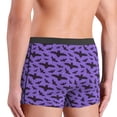 thumbnail image 4 of Men's Boxer Briefs, bat night sky purple cool Soft Comfy Mens Underwear Boxer Briefs Breathable With Widen Waist, 4 of 7
