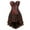 Brown, variant on Fjofpr Brown Corset Dress for Women Steampunk Womens Lace Goth Court Corset Body Shapewear Sets