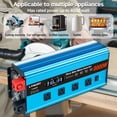 thumbnail image 2 of 4000W 8000W Peak Pure Sine Wave Power Inverter Car Converter DC 12V to AC 110V/120V with 4USB & 4AC Outlets, LCD Display, Remote Control for Car, RV, Camping, Outdoor & Home Emergency Use Blue, 2 of 10