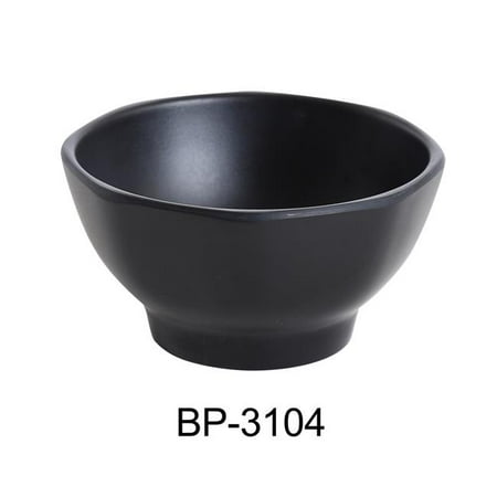 

Yanco BP-3104 Black Pearl 4.5 in. Miso Soup Bowl Black - 10 oz - Pack of 48