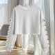 thumbnail image 5 of Camisetas de Manga Larga de las Mujeres Moda Impresa Suelta Casual Cuello Redondo Suéter Deportivo Superior, 5 of 5