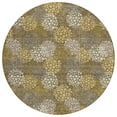 thumbnail image 2 of Addison Rugs Chantille Indoor/Outdoor Transitional Circles Brown Washable Round Rug, 8' x 8', 2 of 6