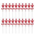 thumbnail image 1 of 20pcs simulación bayas ramita vástago falso burdeos festivo baya pick decor, 1 of 6