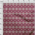 thumbnail image 3 of oneOone Georgette Viscose Dark Magenta Fabric Asian Kilim Sewing Craft Projects Fabric Prints By Yard 42 Inch Wide, 3 of 5