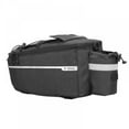 thumbnail image 2 of Bike Rack Bag  Bike Rear Seat Bag  8L Insulated Bike Trunk Cooler Bag  Bike Rear Rack Cargo Bag Pannier Bag with Double Zipper Multi Pocket Shoulder Strap（Gray）, 2 of 8